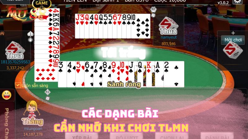 Các dạng bài cần nhớ khi chơi tiến lên miền nam